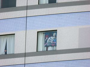 ワシントンホテルの窓